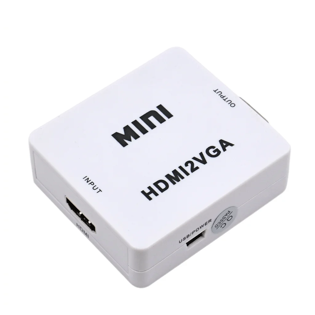 Convertidor HDMI a VGA adaptador video Full HD