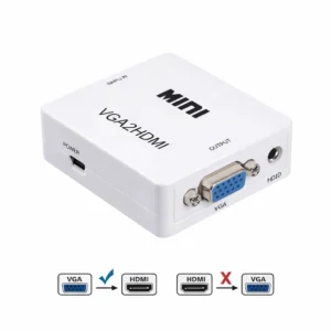 Convertidor VGA a HDMI con audio 1080p