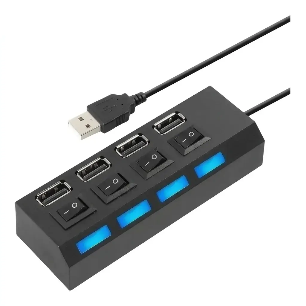 Multipuerto Hub 4 Puertos USB Switch