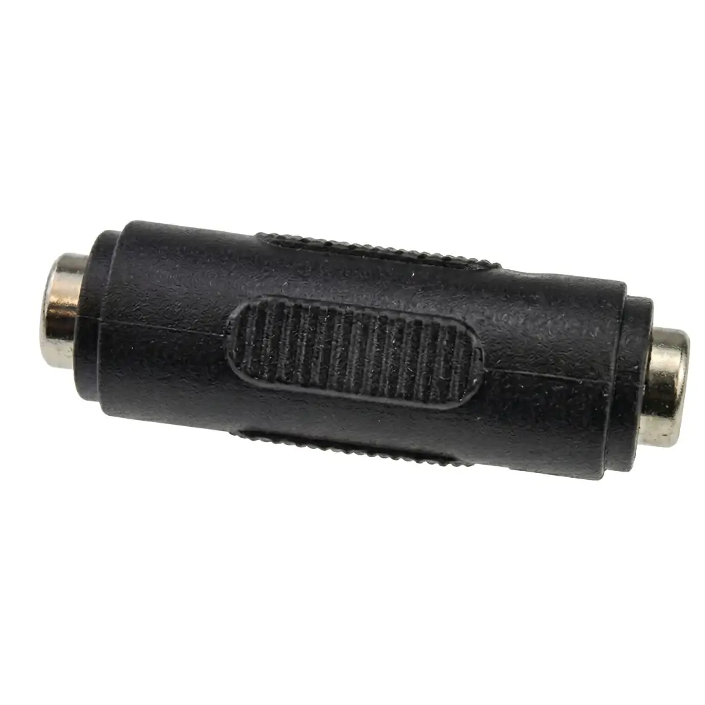 Adaptador DC hembra hembra 5.5x2.1mm negro