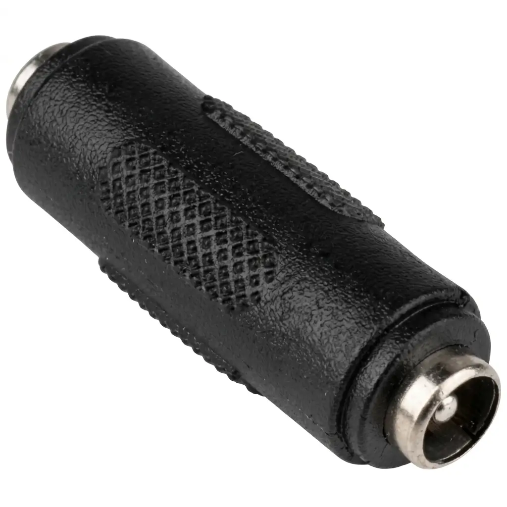 Adaptador DC hembra hembra 5.5x2.1mm negro