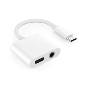 Adaptador splitter Tipo C a jack 3.5mm y puerto Tipo C para carga