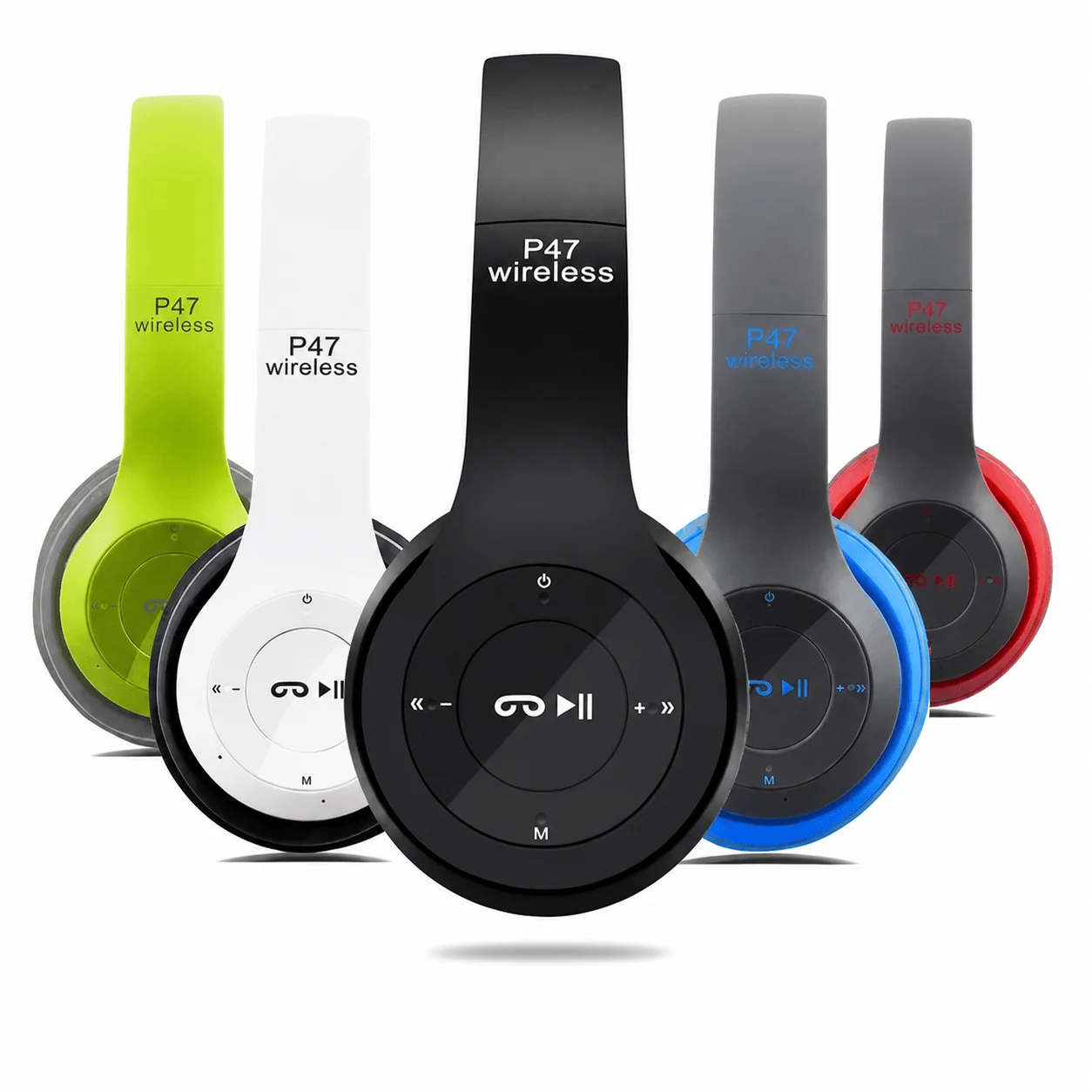Audífonos inalámbricos P47 Bluetooth con radio FM y Micro SD