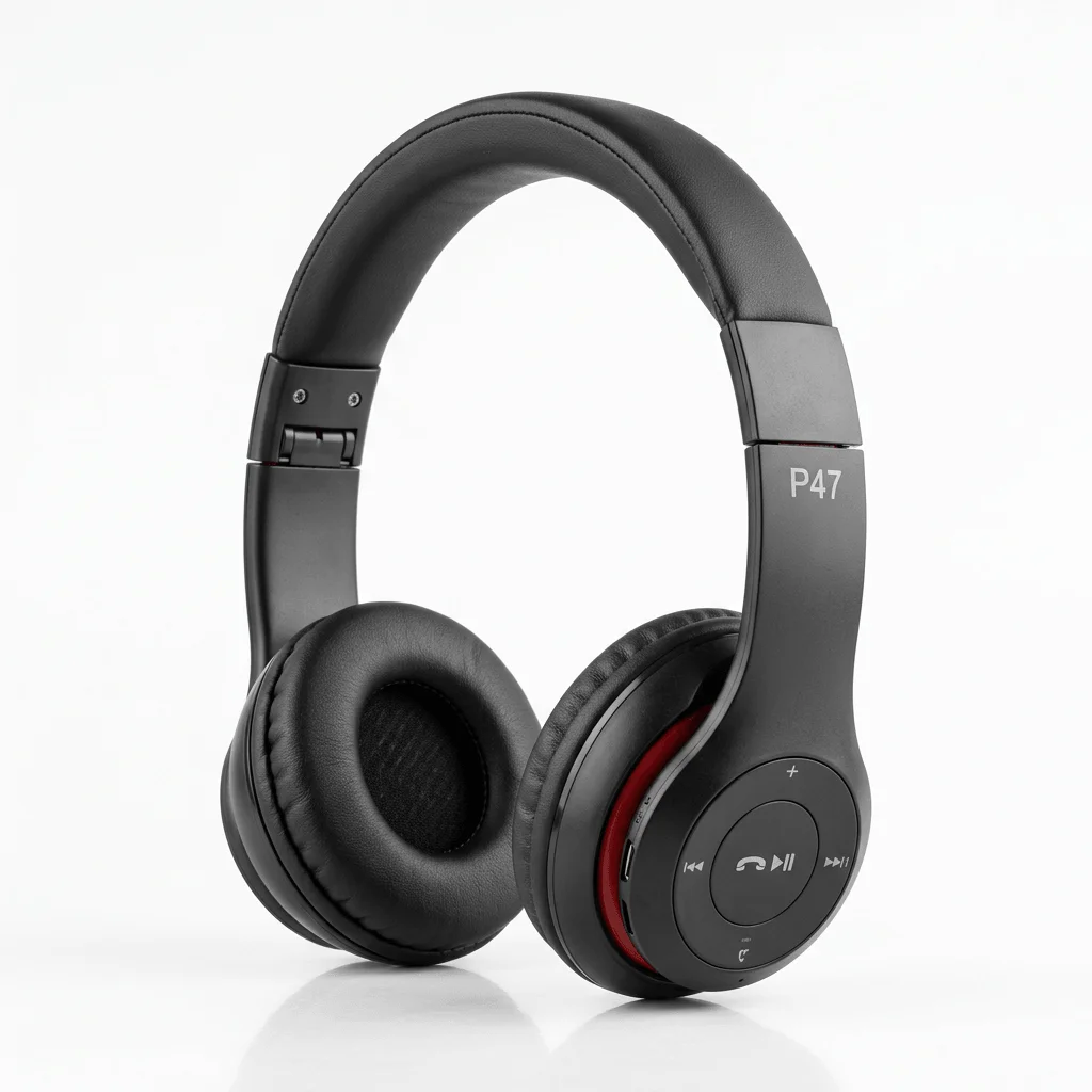 Audífonos inalámbricos P47 Bluetooth con radio FM y Micro SD