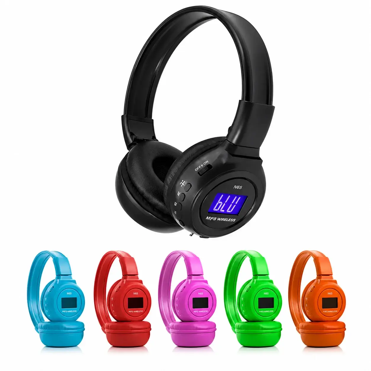 Casco Bluetooth N65 con pantalla y micrófono integrado