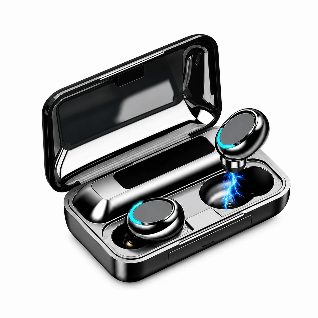 Audífonos F9 TWS Bluetooth 5.0 con estuche Power Bank integrado